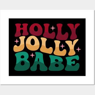 Holly Jolly Babe Posters and Art